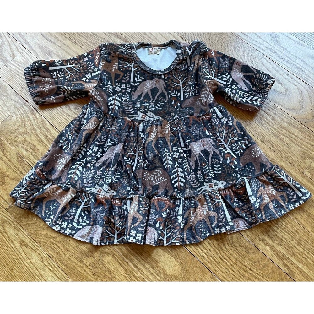 Baby Girls Velvet Little Lopers Dress - Size: 9-12 Months